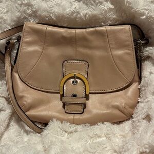 Coach SOHO light pink Leather Crossbody Bag